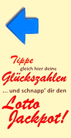 Tippe gleich hier deine Glückszahlen und schnapp' dir den Lotto Jackpot!